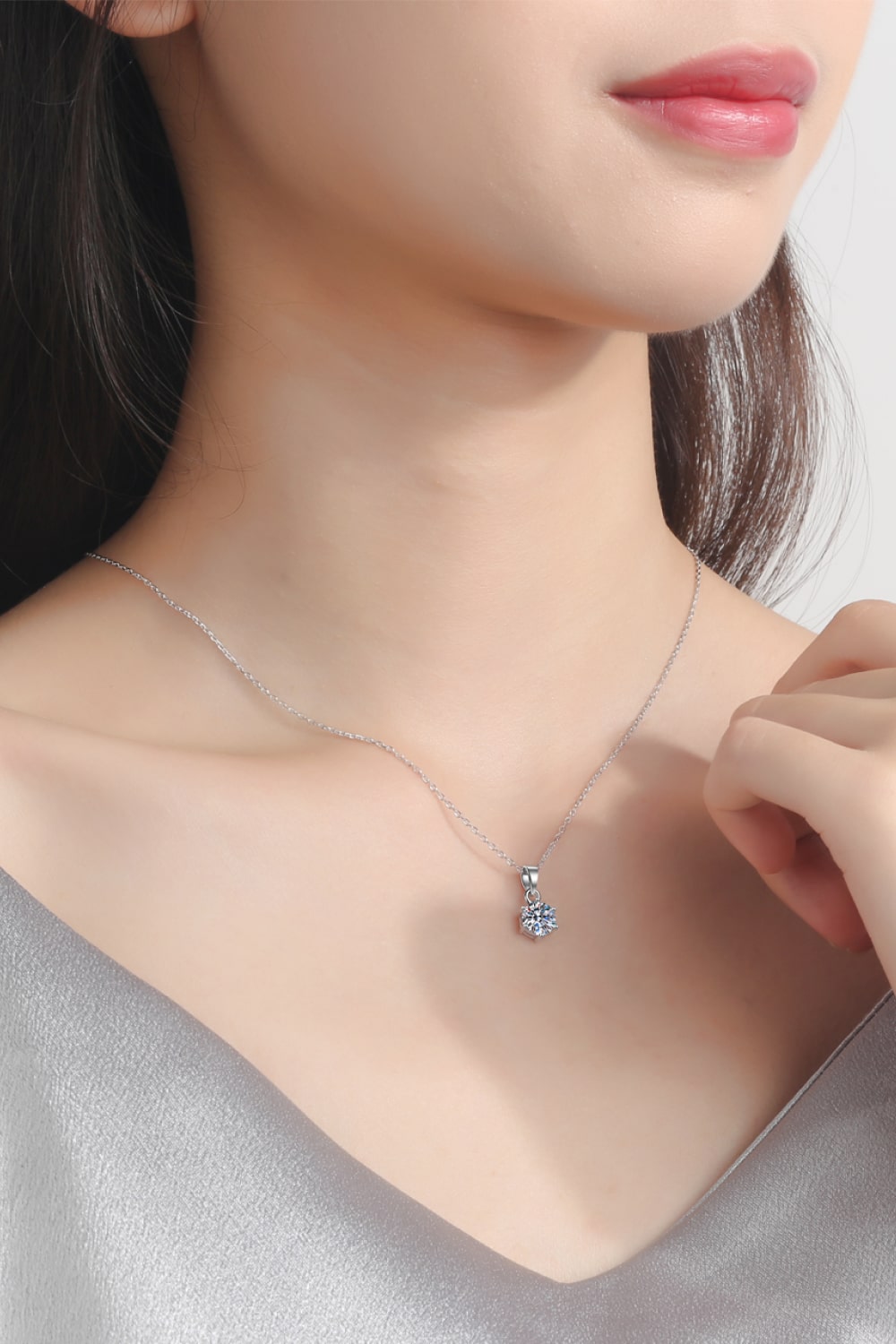 Moissanite Pendant Necklace