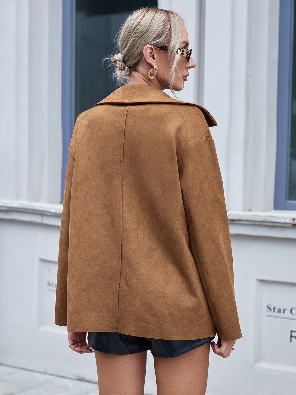 Collared Drop Shoulder Jacket