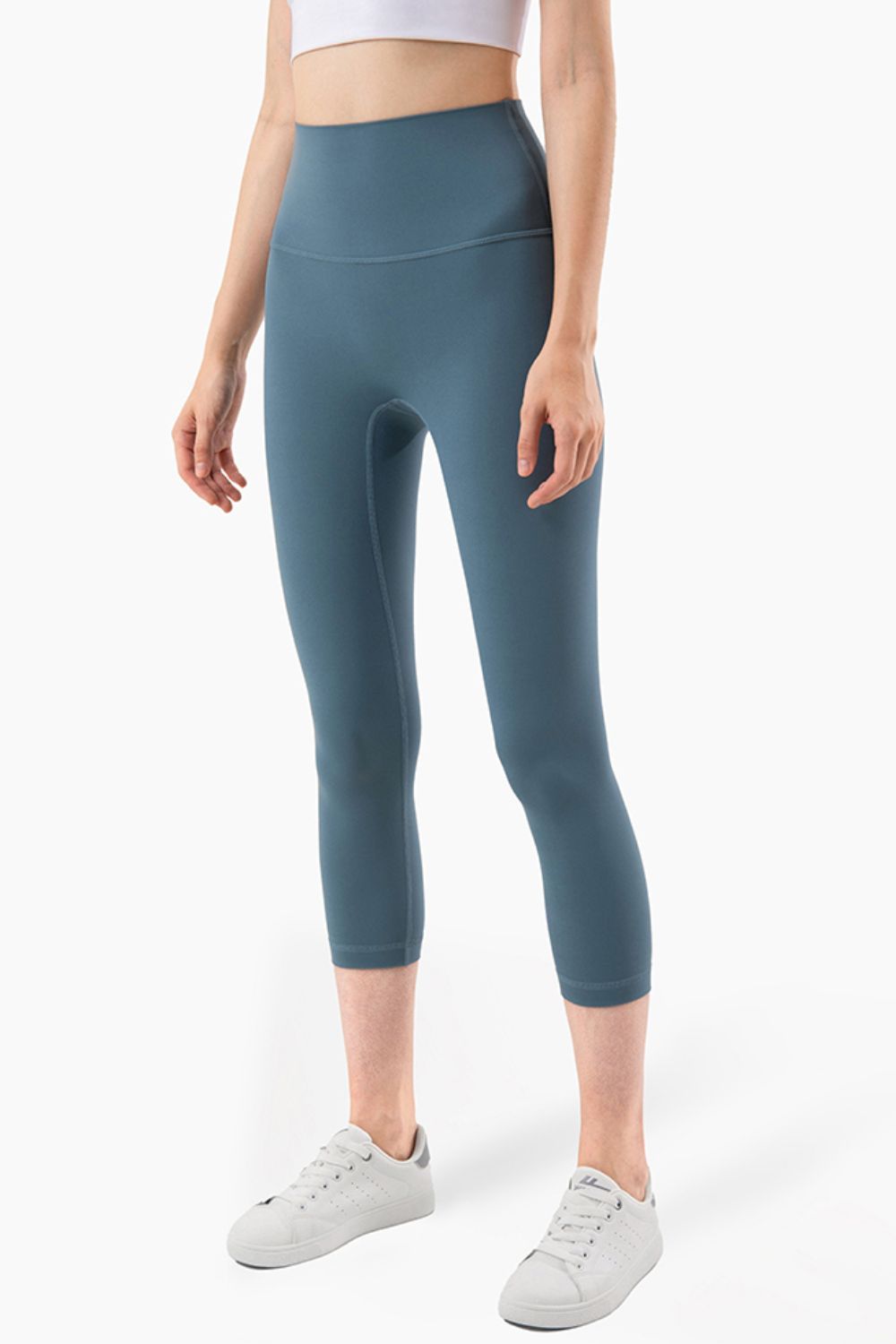 Elastic Waistband Cropped Leggings (8 colors)