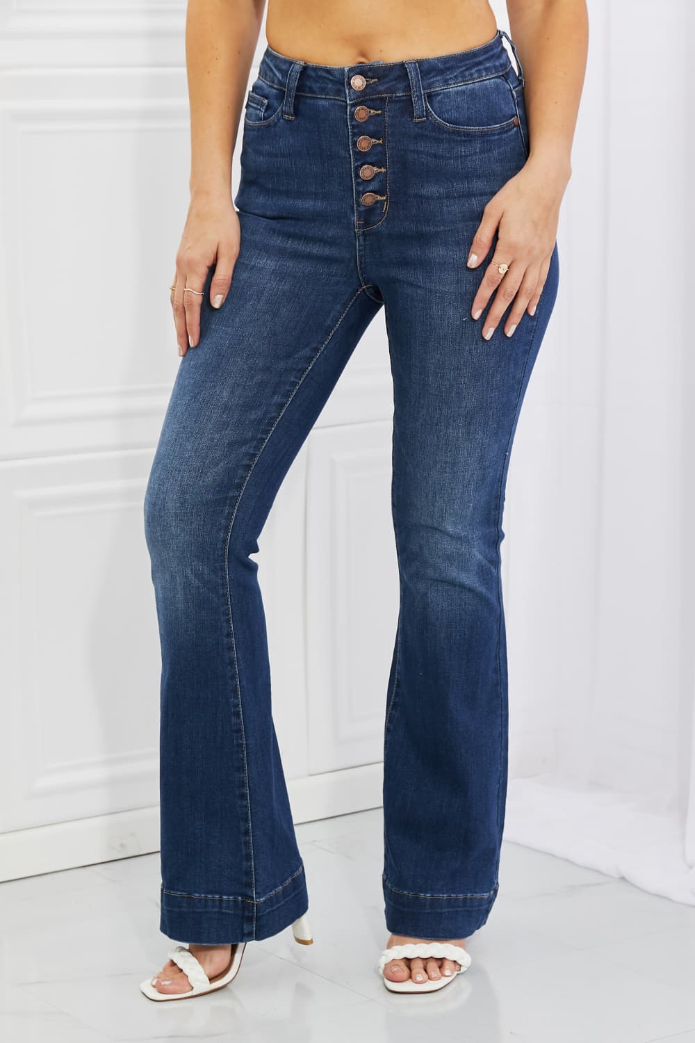 Judy Blue Olivia Full Size High Waisted Flare Jeans