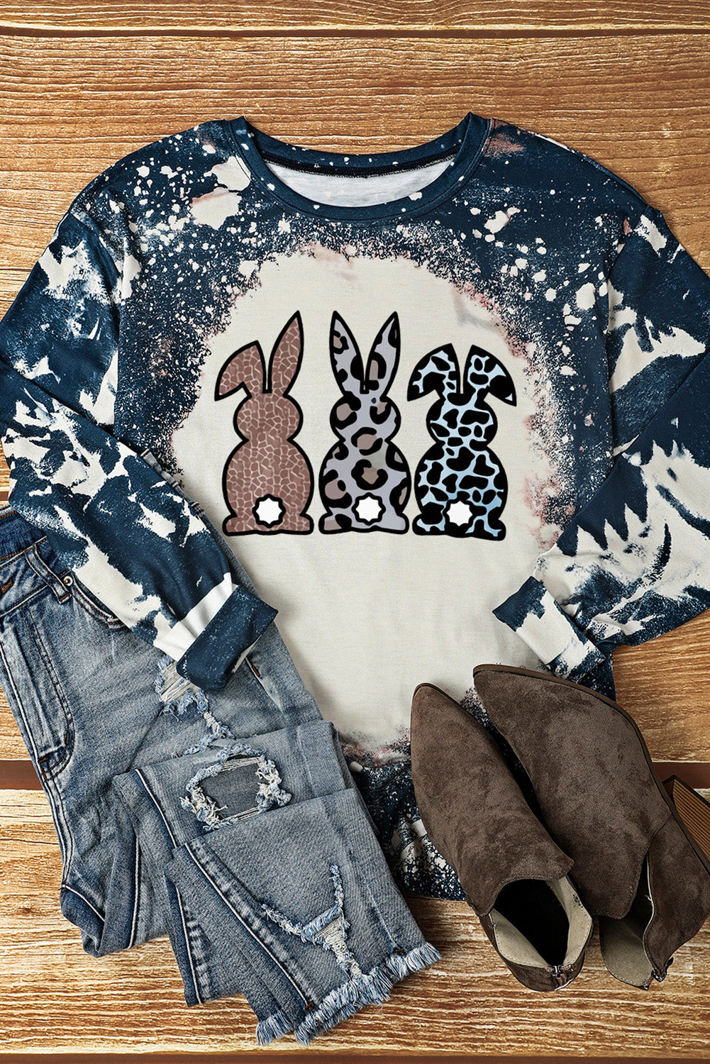 Easter Bunny Graphic Long-Sleeve Tee