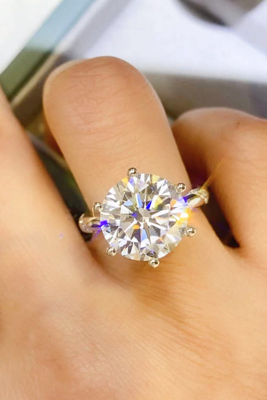 5-Carat Moissanite Ring