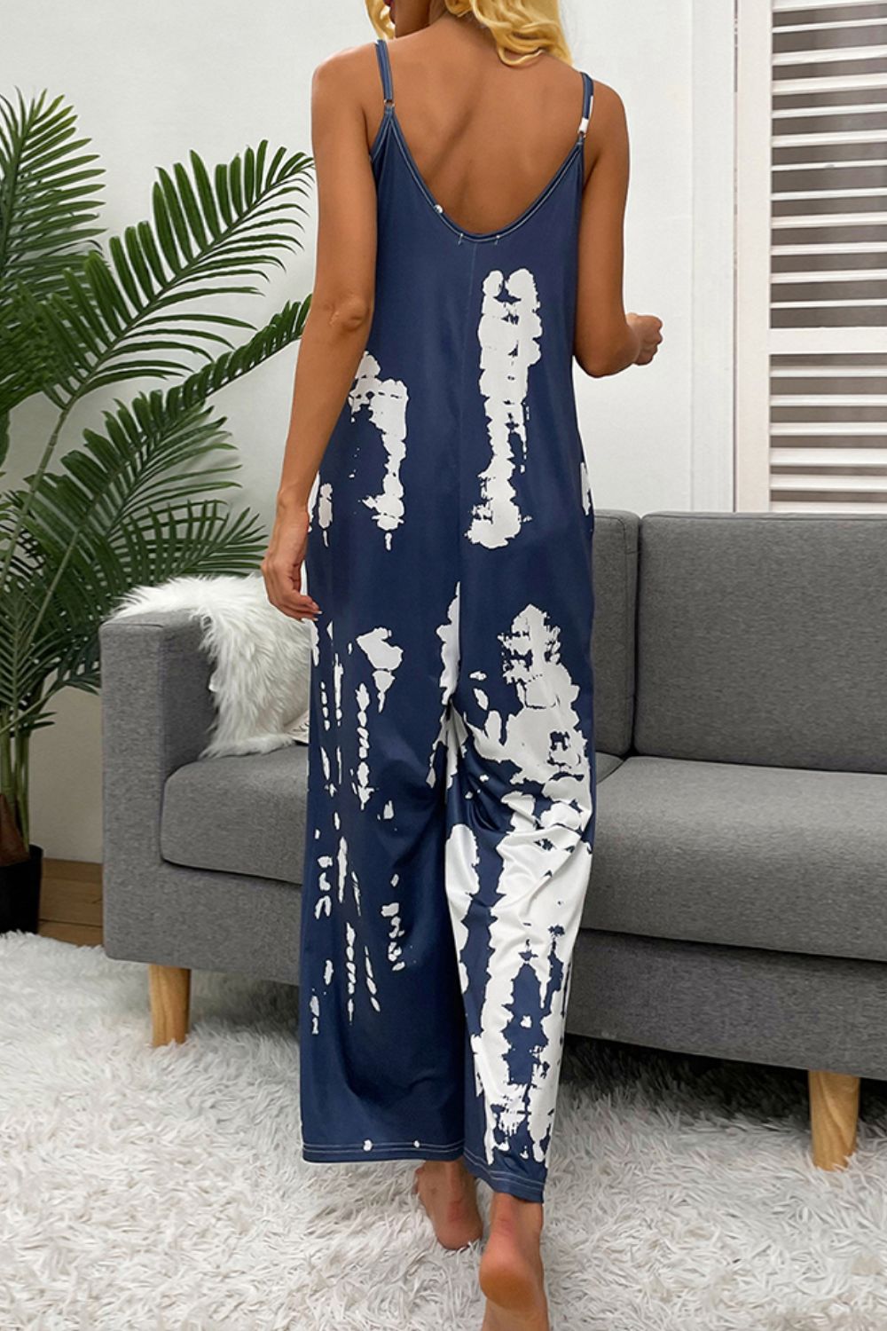Tie-Dye Spaghetti Strap Jumpsuit