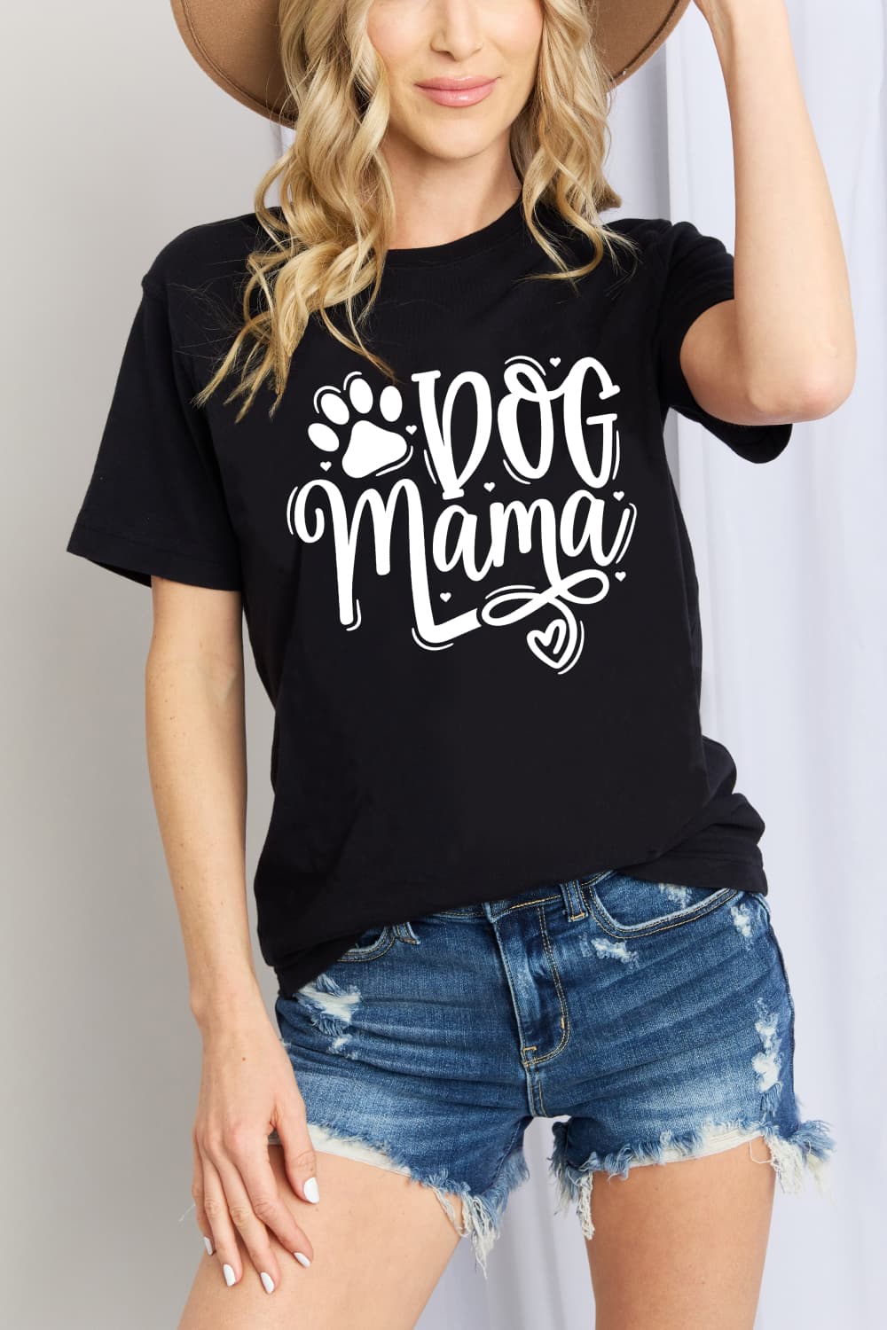 Simply Love Full Size DOG MAMA Graphic Cotton T-Shirt