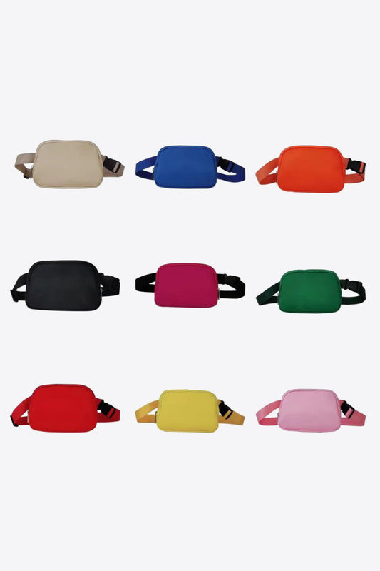 Zip Closure Fanny Pack (9 colors)