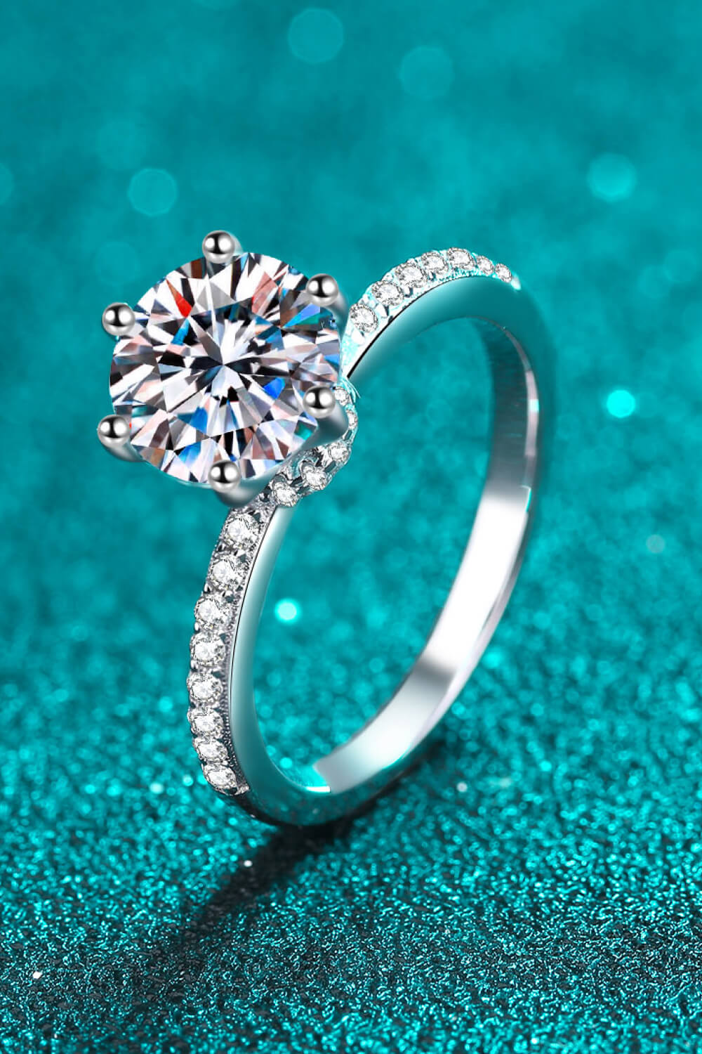 2-Carat Moissanite Ring