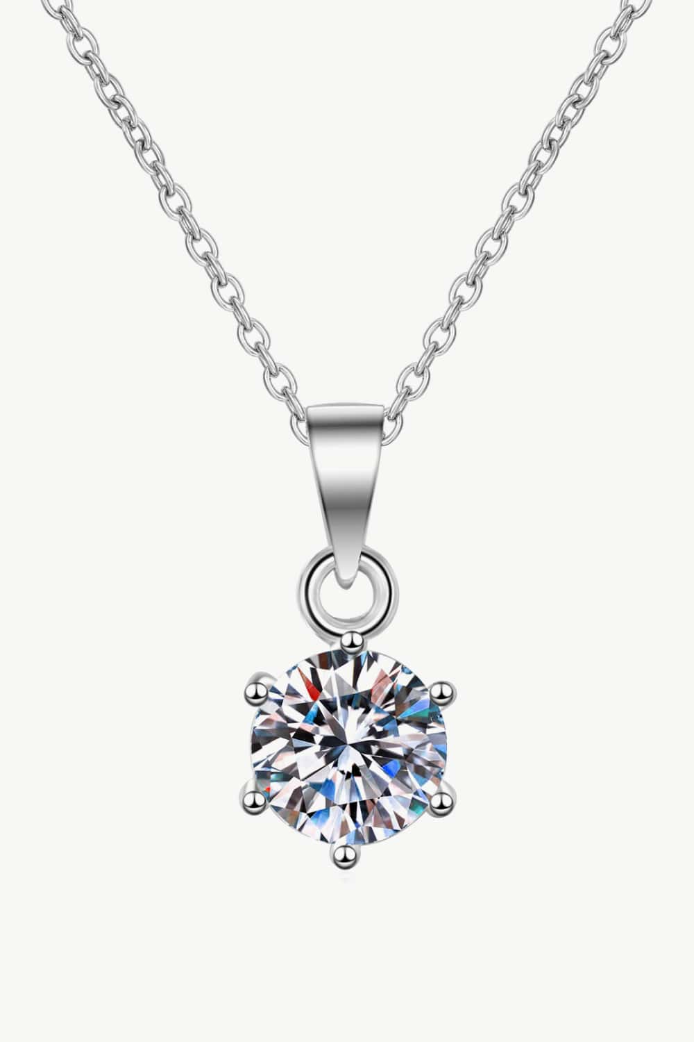 Moissanite Pendant Necklace