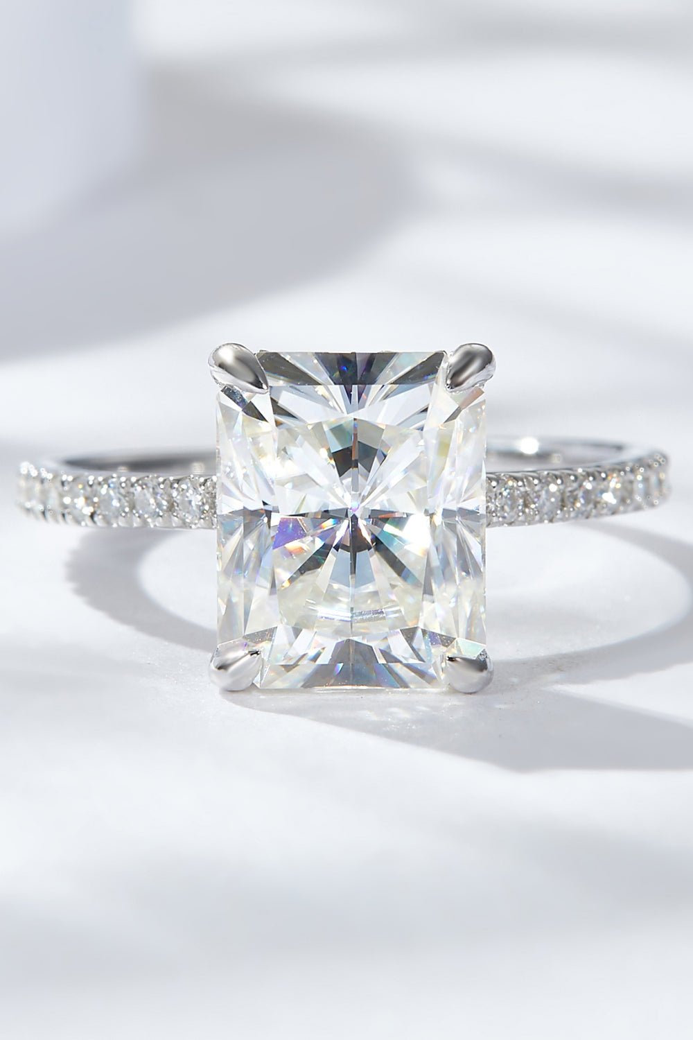 4-Carat Moissanite Ring