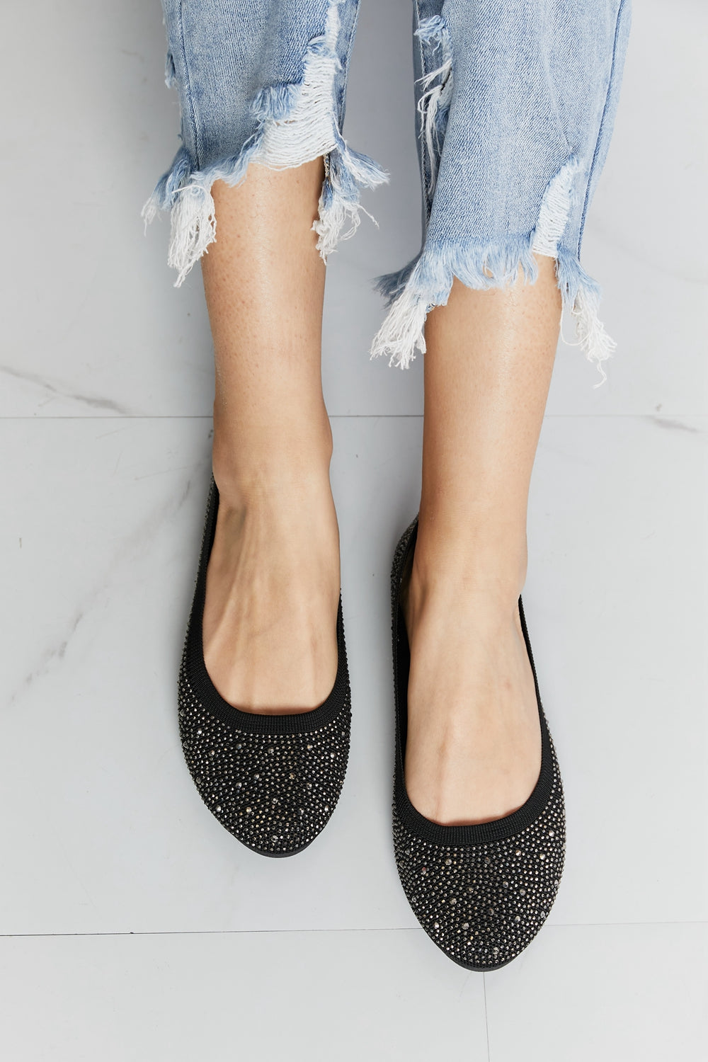 Shining Rhinestone Flats