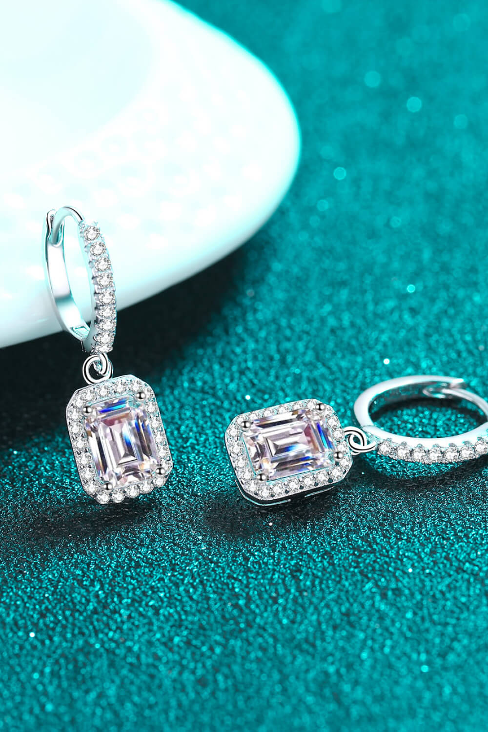 2-Carat Moissanite Drop Earrings