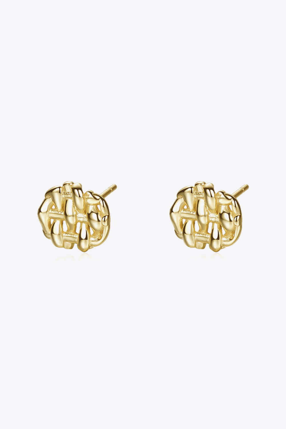 Woven Stud Earrings