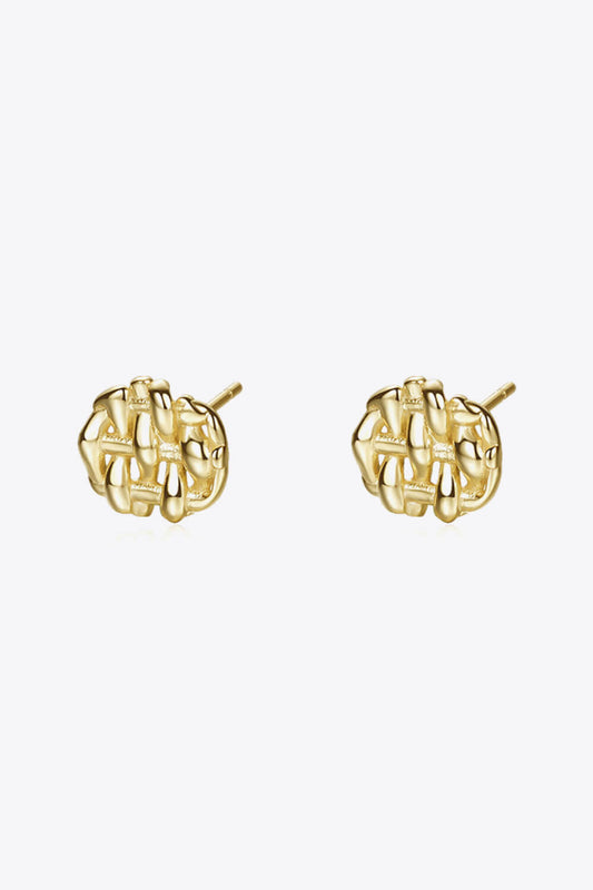 Woven Stud Earrings