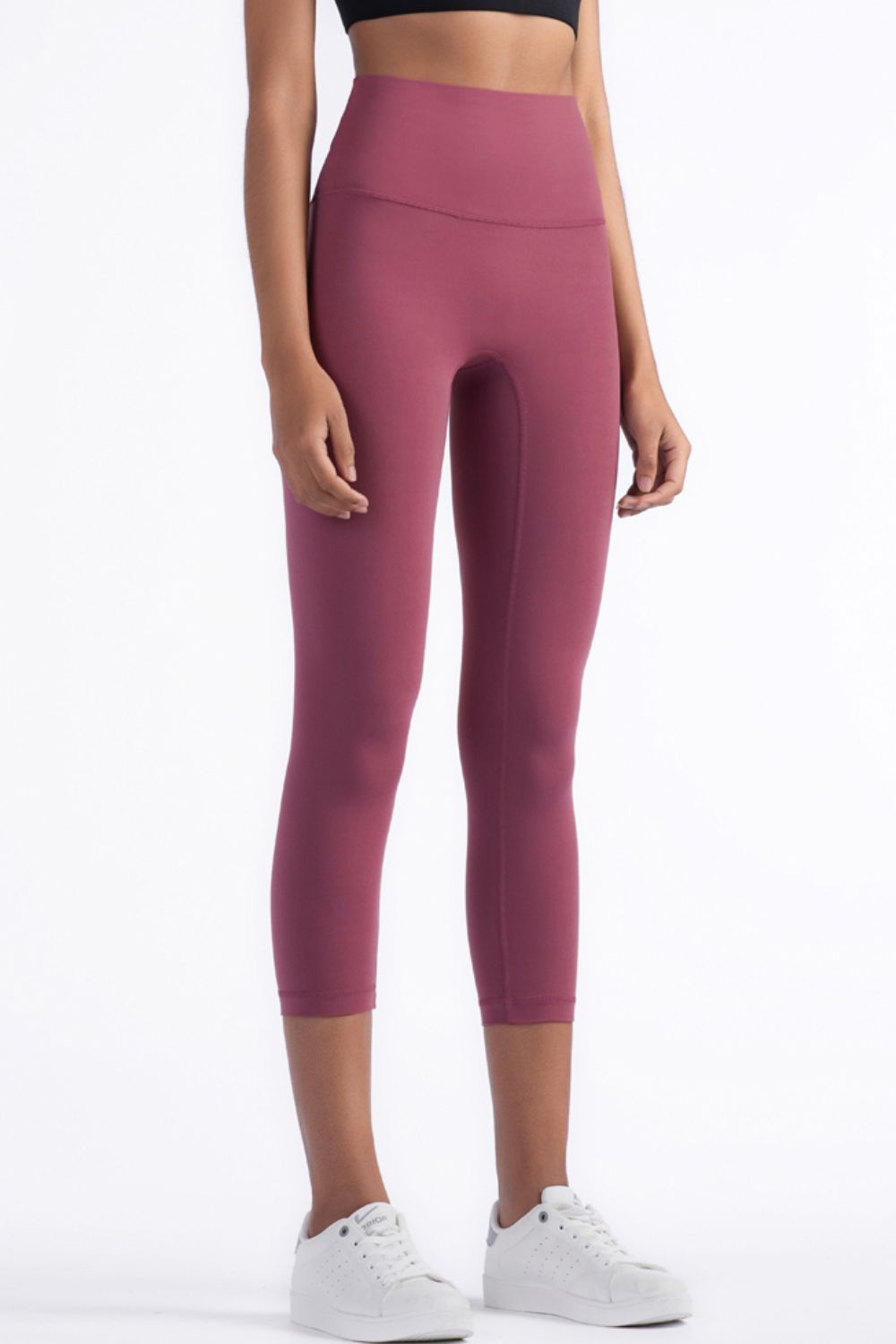 Elastic Waistband Cropped Leggings (8 colors)