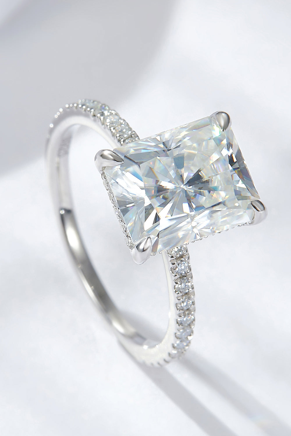 4-Carat Moissanite Ring