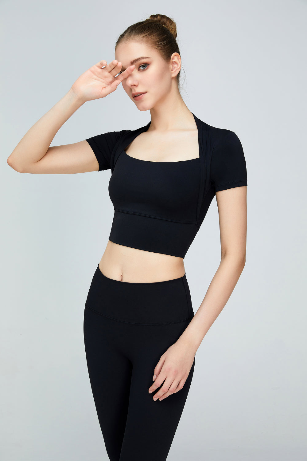 Short Sleeve Cropped Sports Top