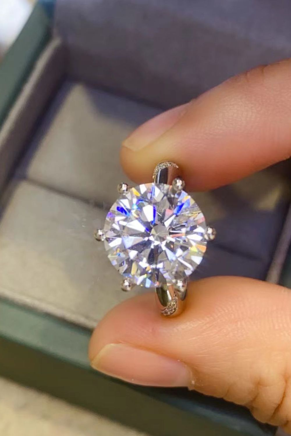 5-Carat Moissanite Ring