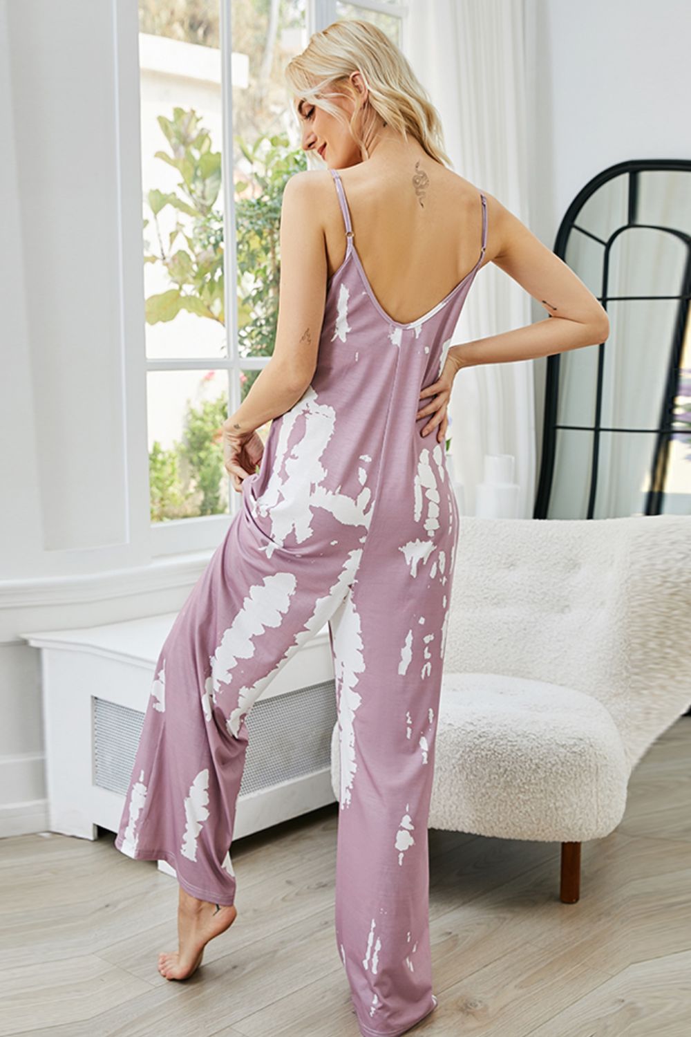 Tie-Dye Spaghetti Strap Jumpsuit