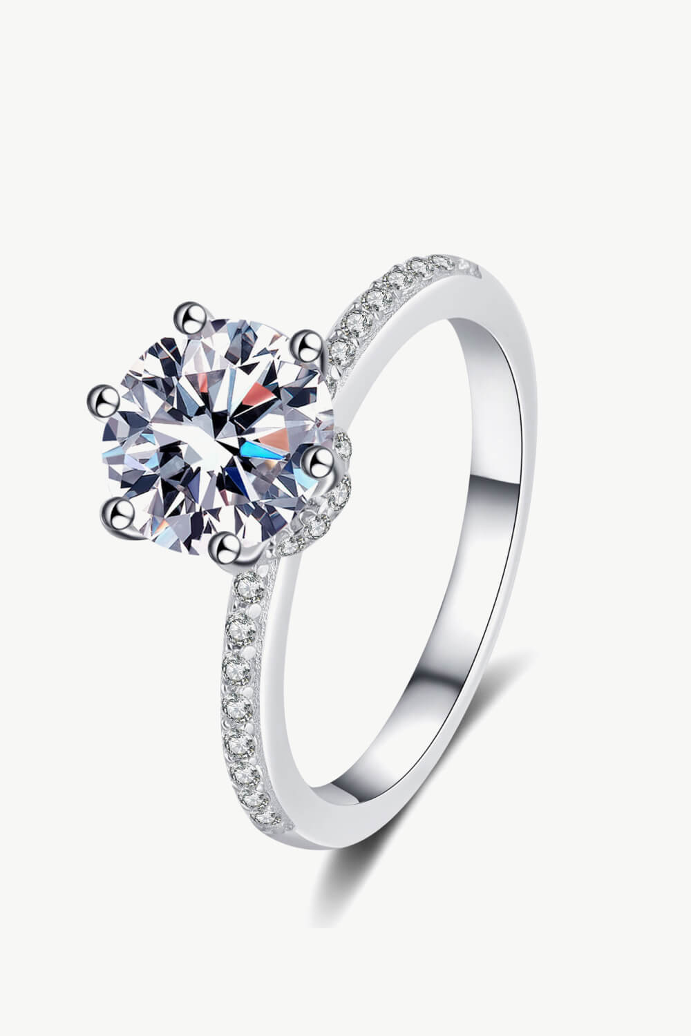 2-Carat Moissanite Ring